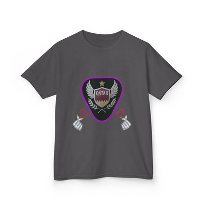 Kids' Fun Graphic Tee, Casual Kids T-Shirt, Cute Kids Top, Qatar Themed Shirt, Gift for Young Fans