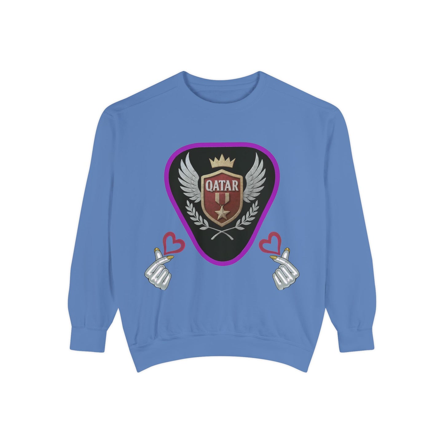 Qatar-Inspired Unisex Sweatshirt, Cozy Gift for Sports Fans, Stylish Casualwear, Travel Apparel, Souvenir from Qatar