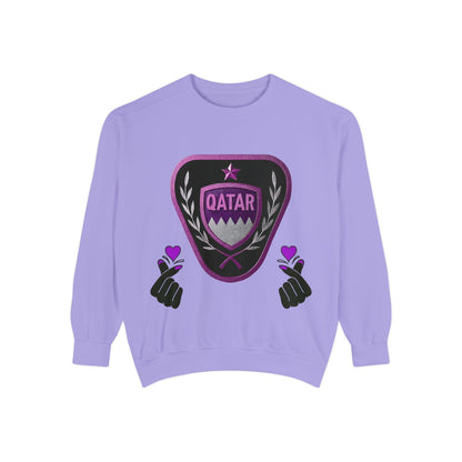 Qatar-Inspired Unisex Sweatshirt | Cozy Fashion for Sports Fans, Travel Lovers, Gift for Holidays, Casual Wear