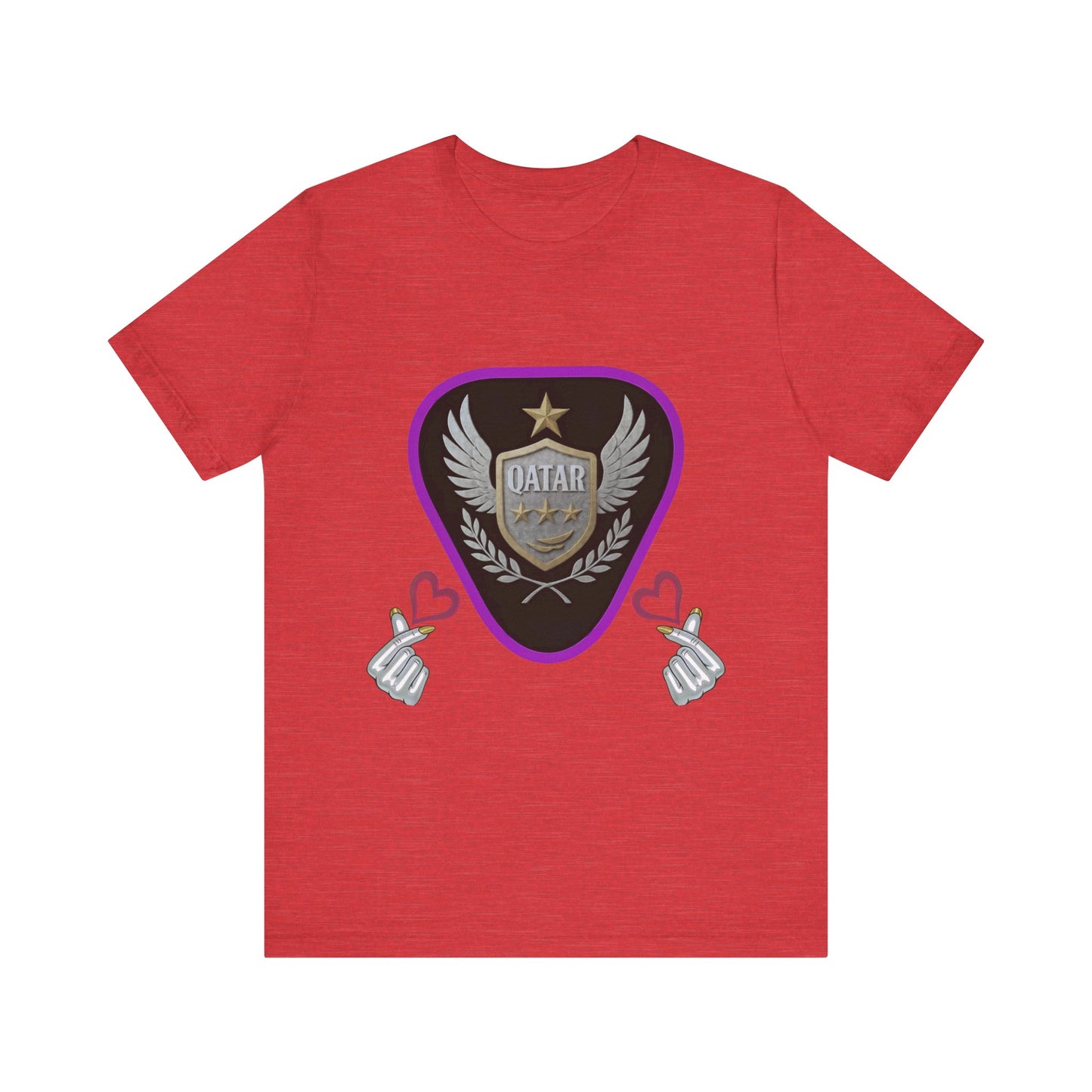 T-Shirt QATAR LOVE Unisex Jersey Short Sleeve Tee