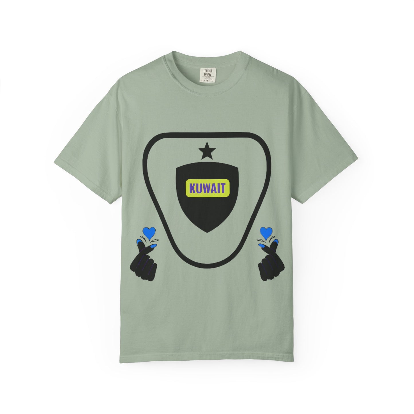 Garment-Dyed T-shirt - Kuwait Lover Graphic Tee