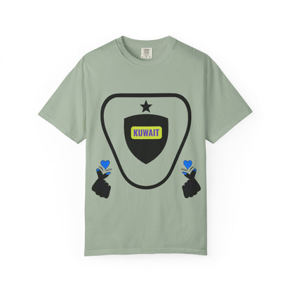 Garment-Dyed T-shirt - Kuwait Lover Graphic Tee
