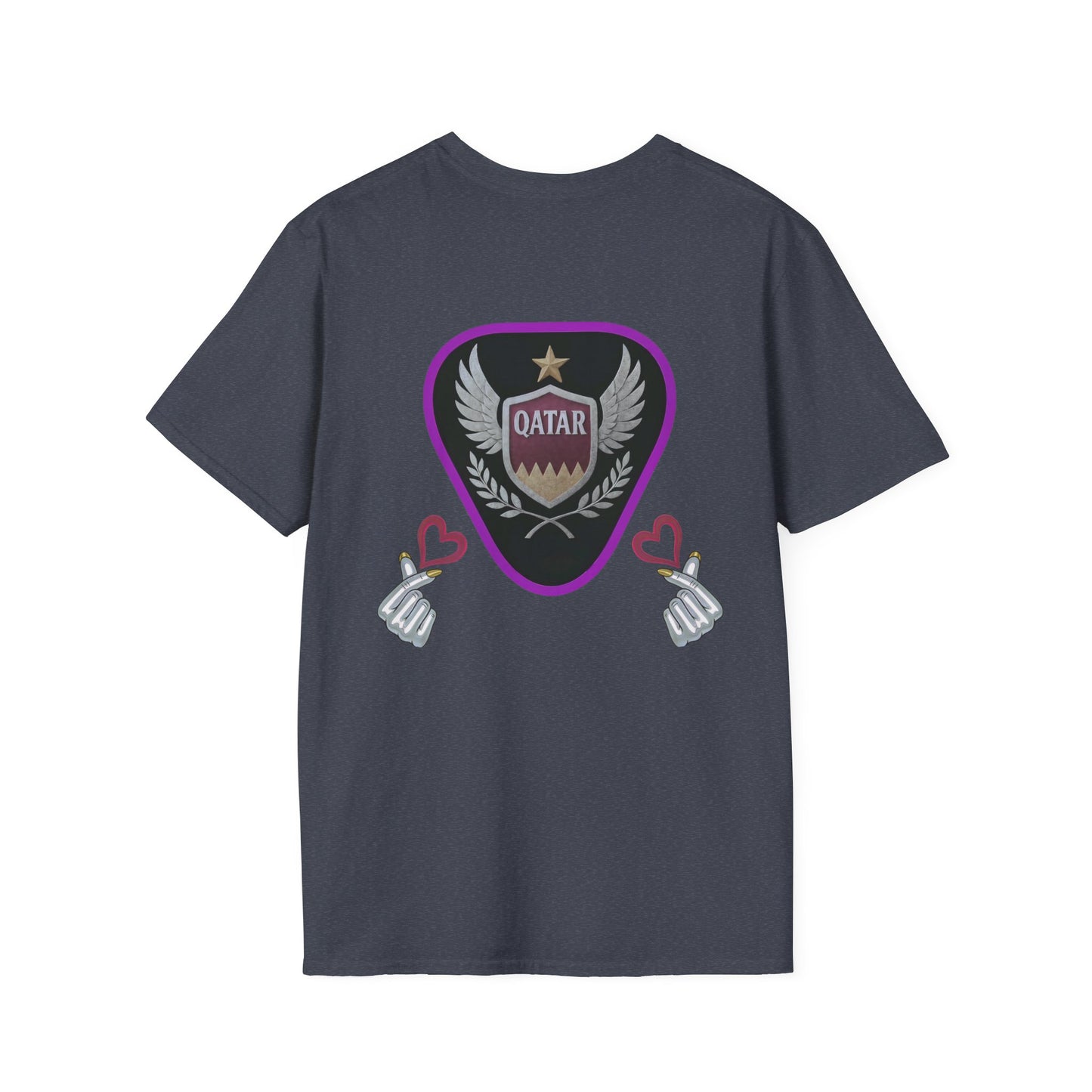 Qatar Pride Unisex Softstyle T-Shirt, Casual Wear, Sports Apparel, Gift for Fans, Travel Souvenir, Unique Design