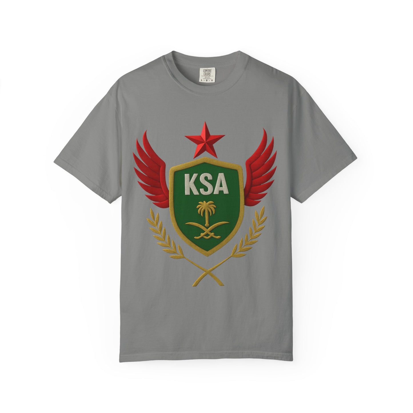 KSA Inspired Unisex Garment-Dyed T-shirt | Casual Style Tee, Graphic Shirt, Unique Design, Gift for Fans, Summer Fashion
