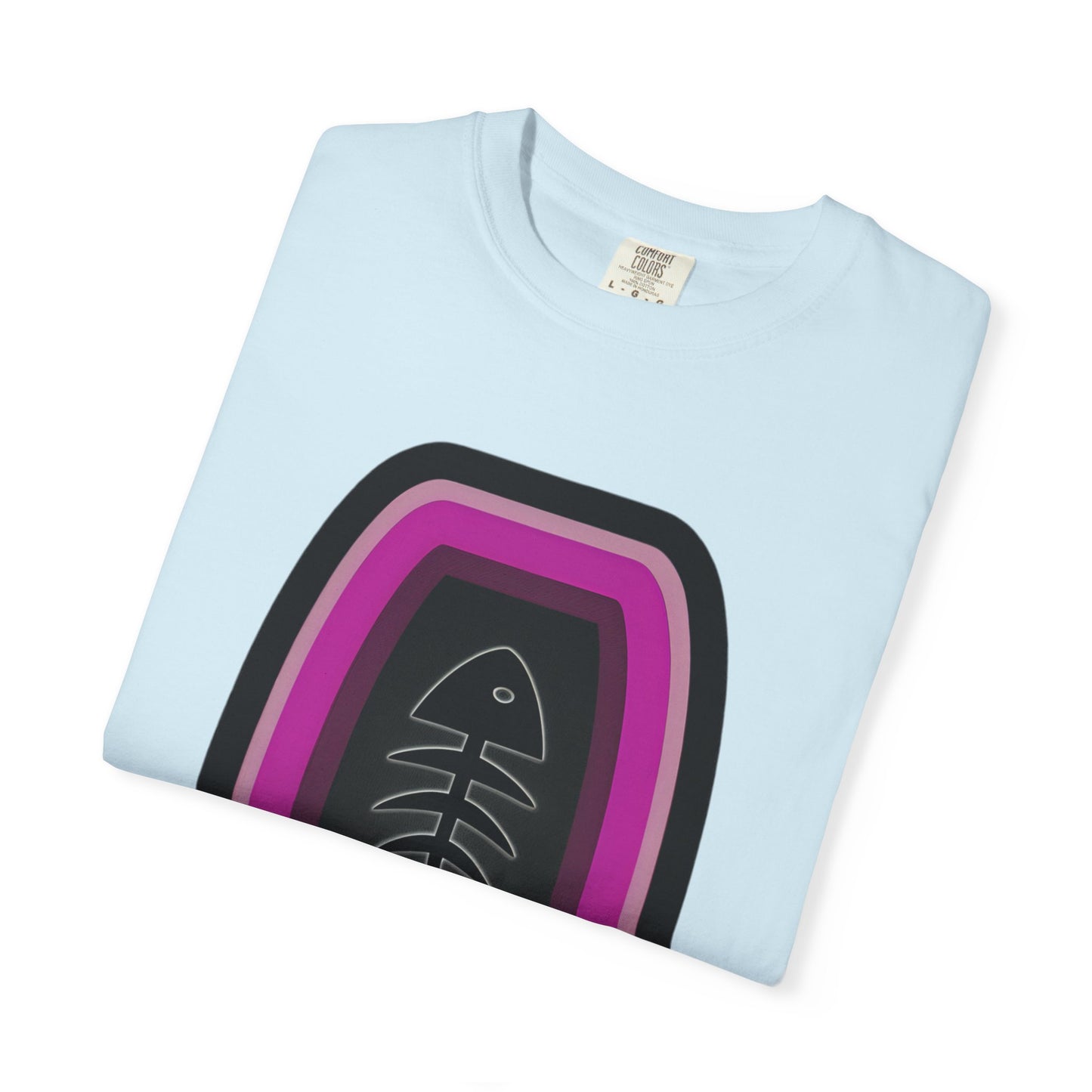 FISH BONE AND BULLS T-Shirt - Vintage Unisex Garment-Dyed Tee