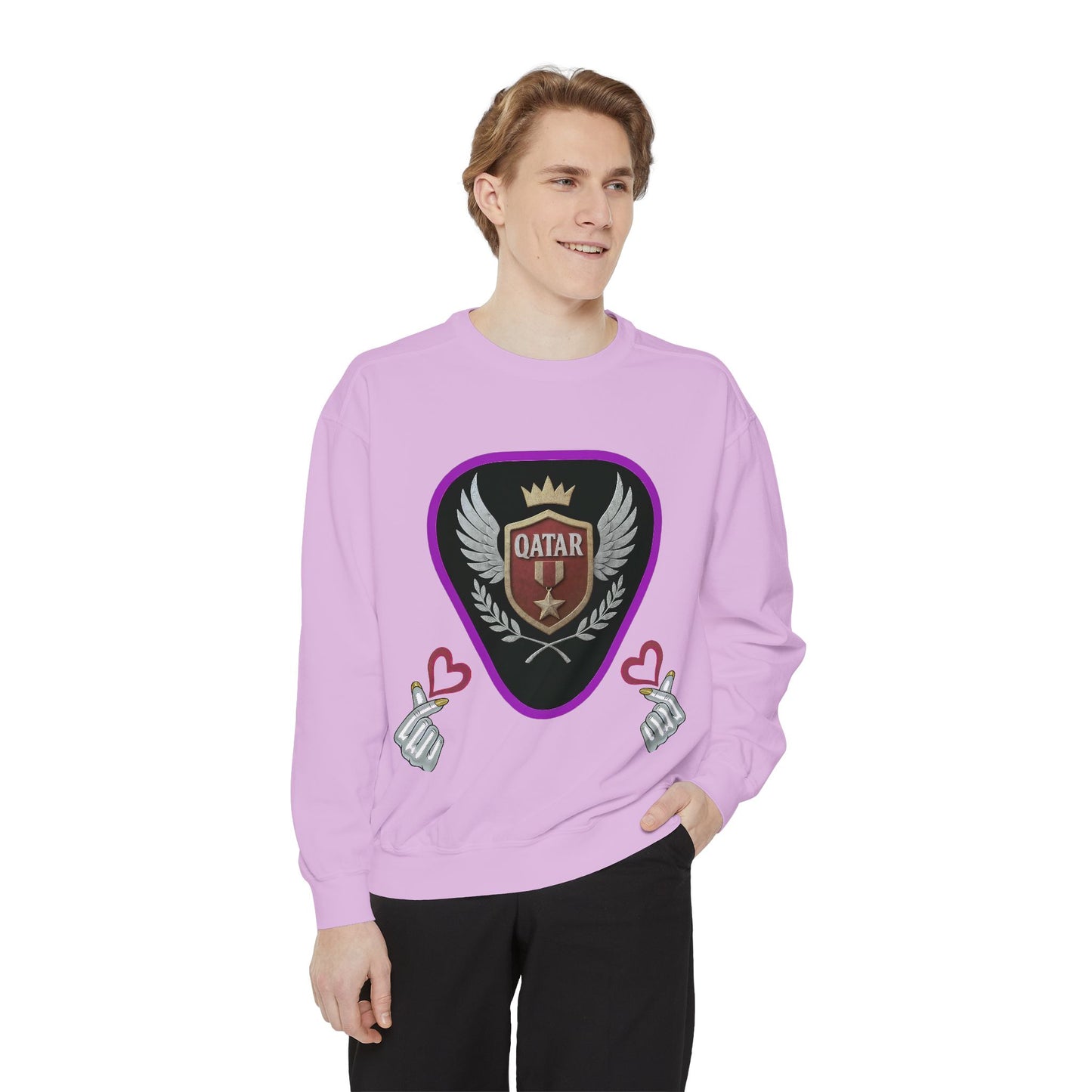 Qatar-Inspired Unisex Sweatshirt, Cozy Gift for Sports Fans, Stylish Casualwear, Travel Apparel, Souvenir from Qatar