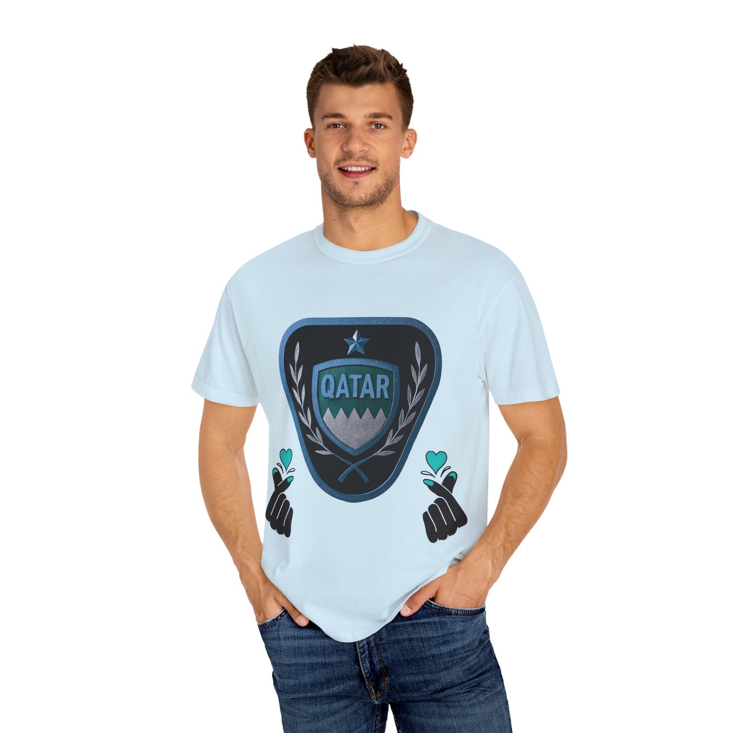 Qatar Pride Unisex T-Shirt, Casual Wear, Sports Event Shirt, Travel Souvenir, Gift for Fans