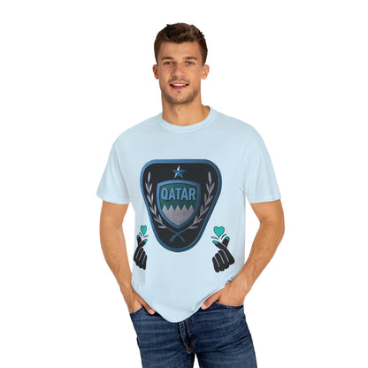 Qatar Pride Unisex T-Shirt, Casual Wear, Sports Event Shirt, Travel Souvenir, Gift for Fans