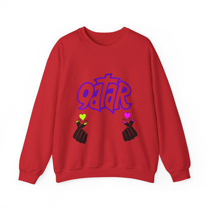 Colorful Qatar Unisex Sweatshirt, Cozy Fall Apparel, Unique Gift, Travel Inspired, Streetwear, Casual Wear