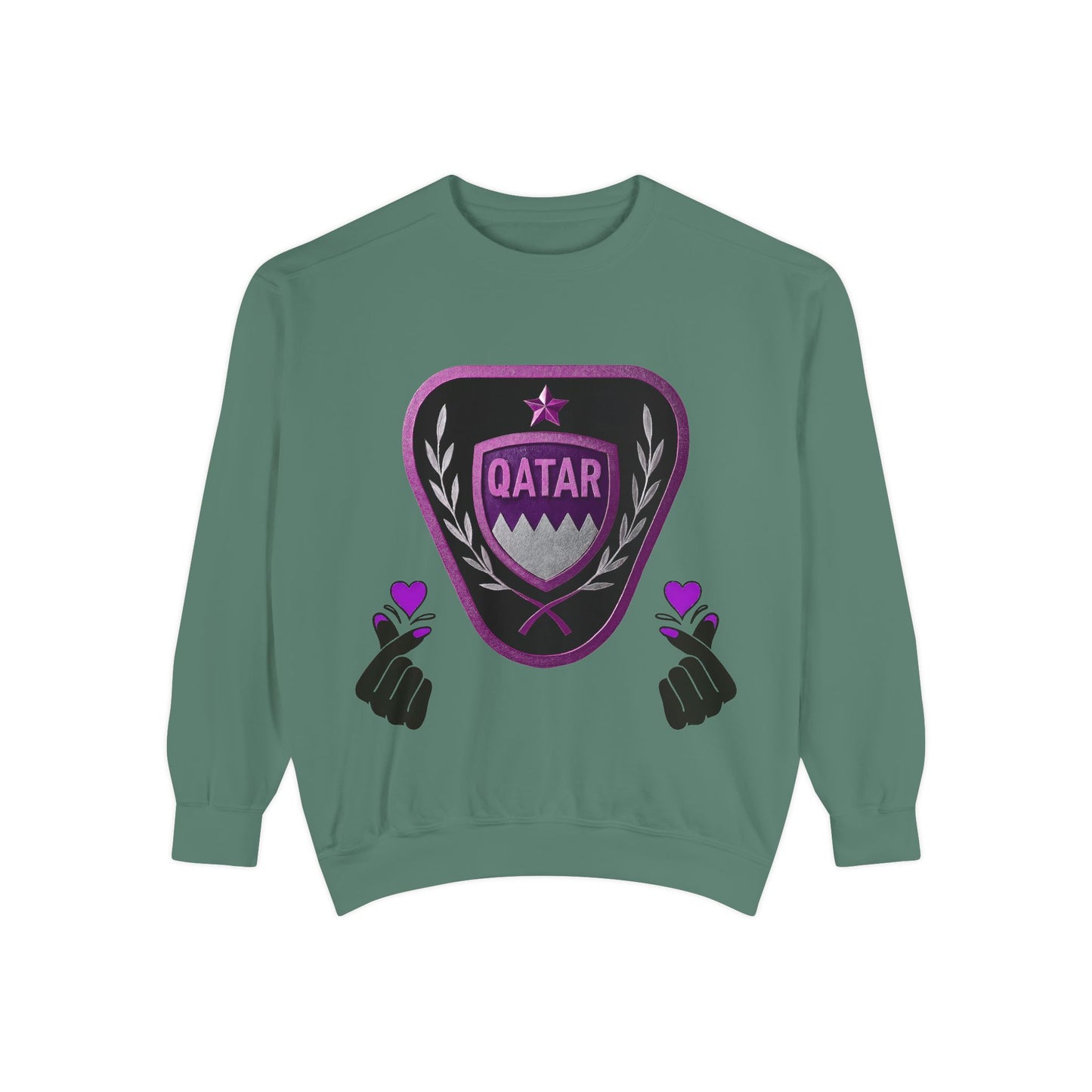 Qatar-Inspired Unisex Sweatshirt | Cozy Fashion for Sports Fans, Travel Lovers, Gift for Holidays, Casual Wear