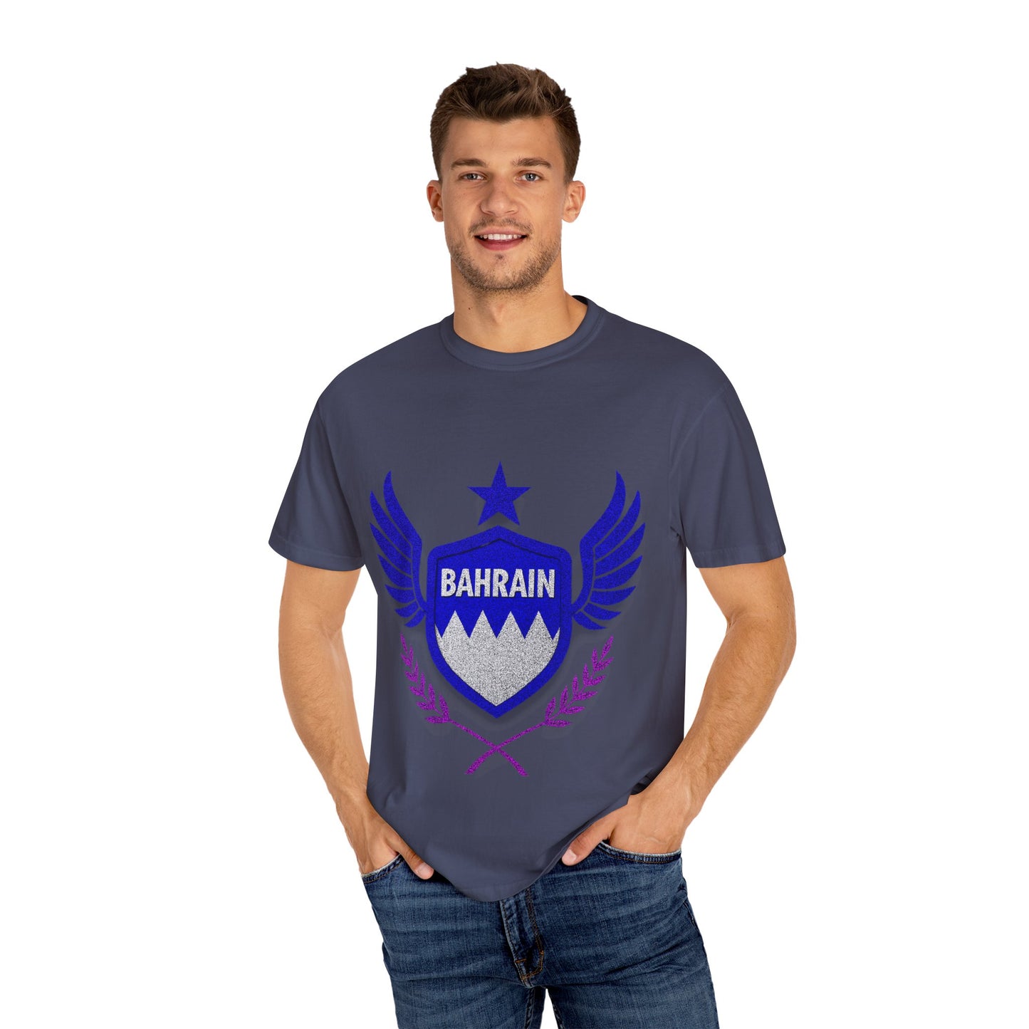 Bahrain Wings T-shirt - Casual Wear, Gift for Travelers, Sports Enthusiasts, Souvenirs, Unique Gift Idea