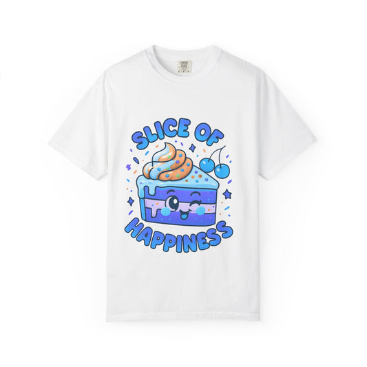 Colorful Slice of Happiness T-Shirt, Cute Dessert Tee, Unisex Graphic Tee, Sweet Gift for Foodies, Fun Casual Wear
