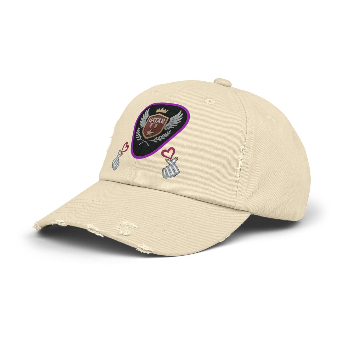 Cap Qatar Love - Unisex Distressed