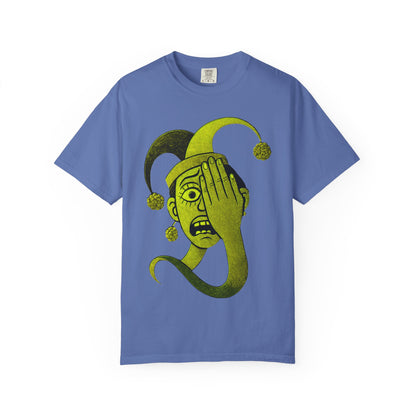Garment-Dyed T-shirt 'i can't see' Design