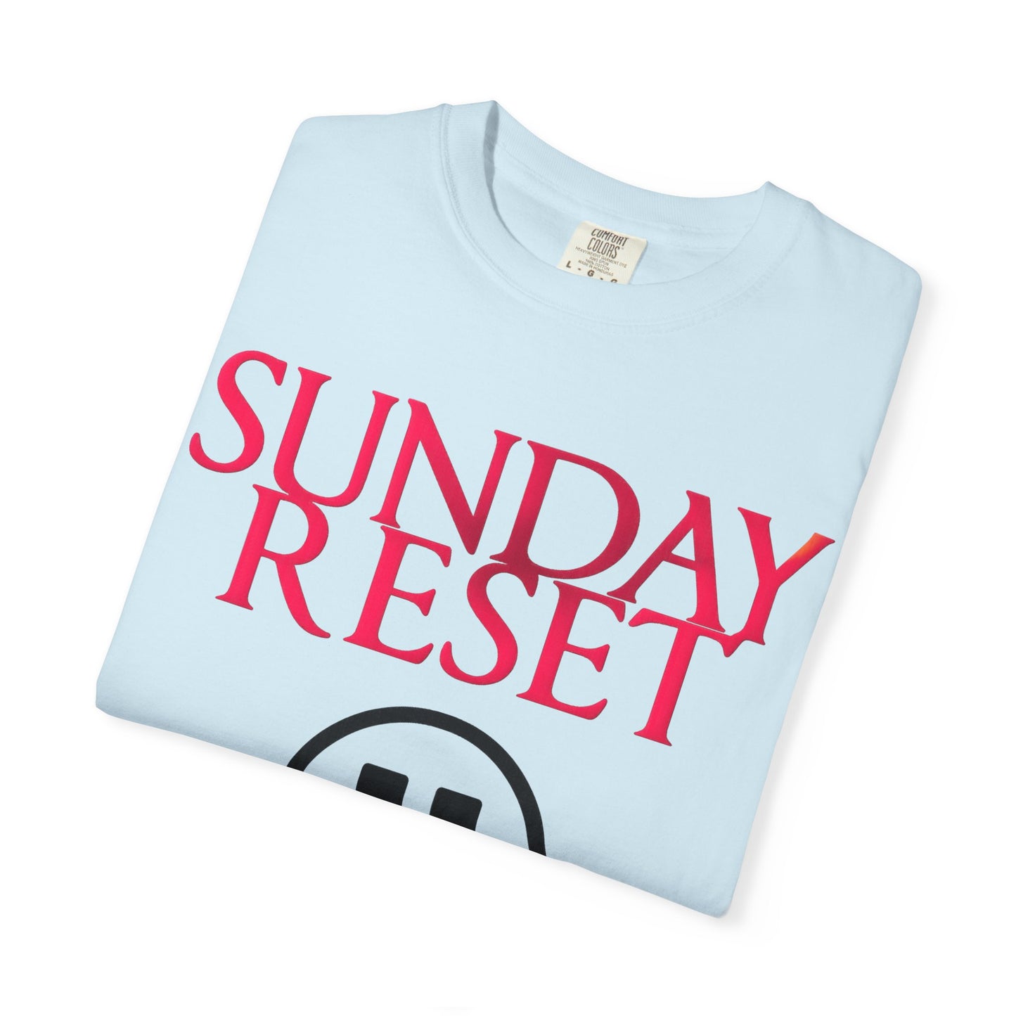 T-Shirt Sunday Reset Unisex Garment-Dyed