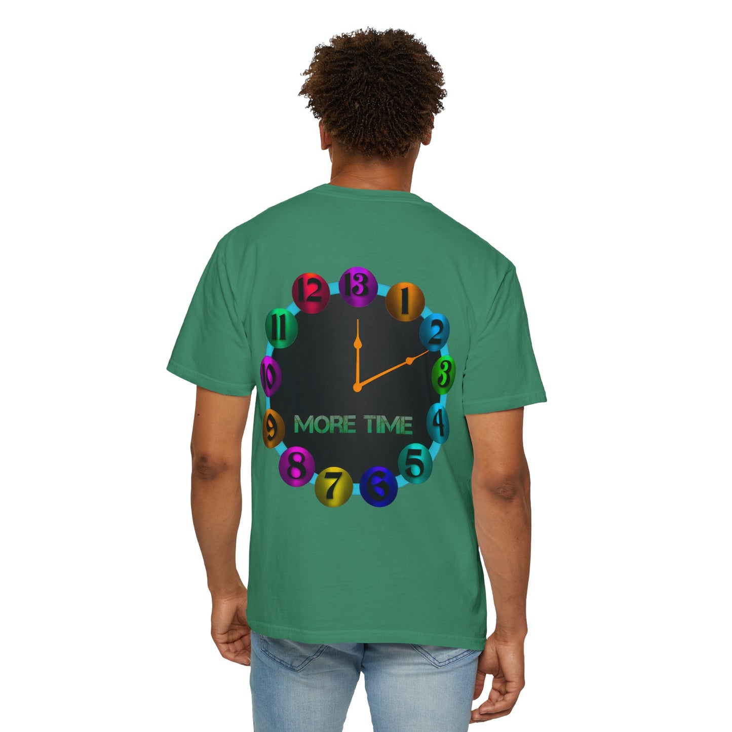 Garment-Dyed T-shirt - MORE TIME Graphic Tee