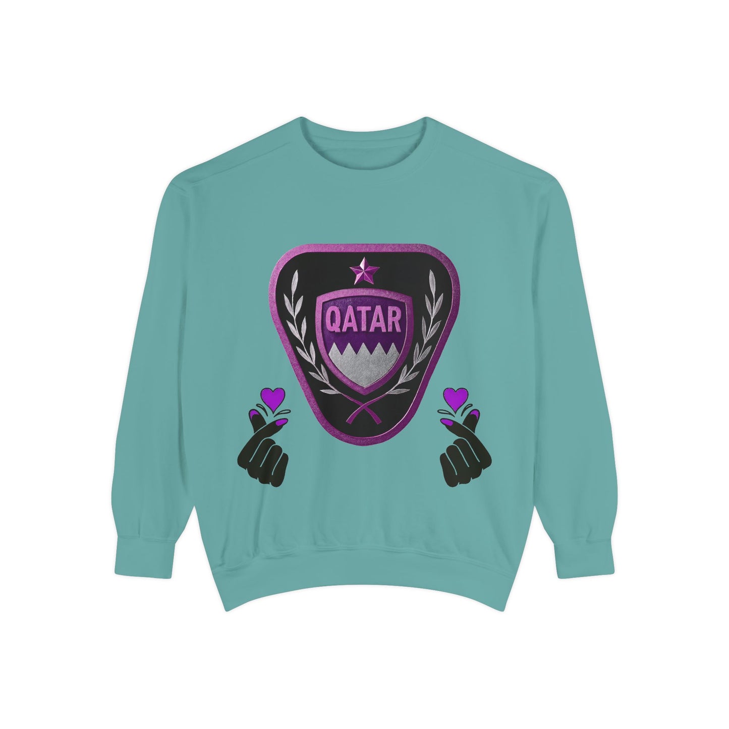 Qatar-Inspired Unisex Sweatshirt | Cozy Fashion for Sports Fans, Travel Lovers, Gift for Holidays, Casual Wear