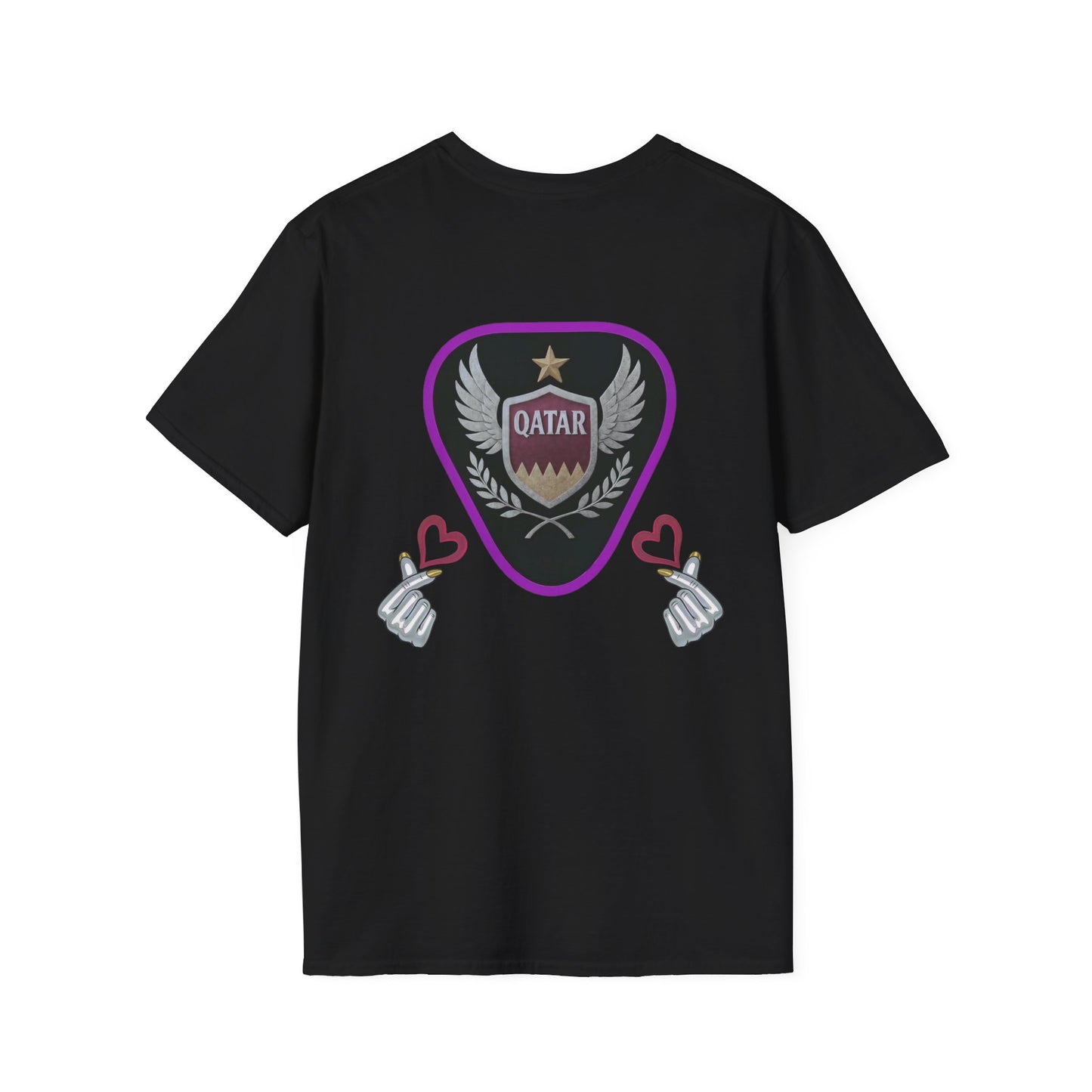 Qatar Pride Unisex Softstyle T-Shirt, Casual Wear, Sports Apparel, Gift for Fans, Travel Souvenir, Unique Design