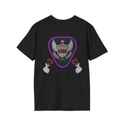 Qatar Pride Unisex Softstyle T-Shirt, Casual Wear, Sports Apparel, Gift for Fans, Travel Souvenir, Unique Design