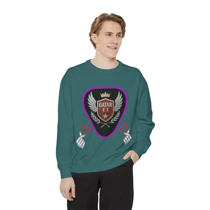 Qatar-Inspired Unisex Sweatshirt, Cozy Gift for Sports Fans, Stylish Casualwear, Travel Apparel, Souvenir from Qatar