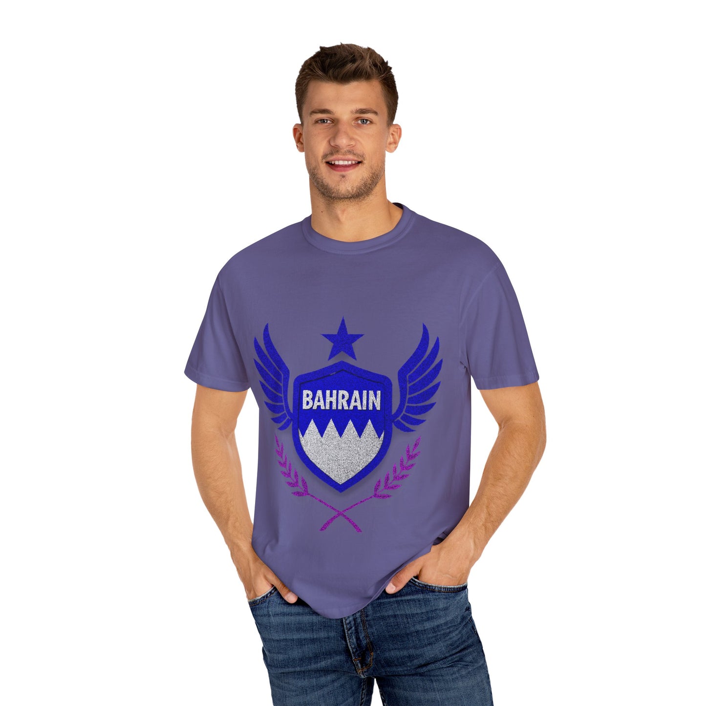 Bahrain Wings T-shirt - Casual Wear, Gift for Travelers, Sports Enthusiasts, Souvenirs, Unique Gift Idea