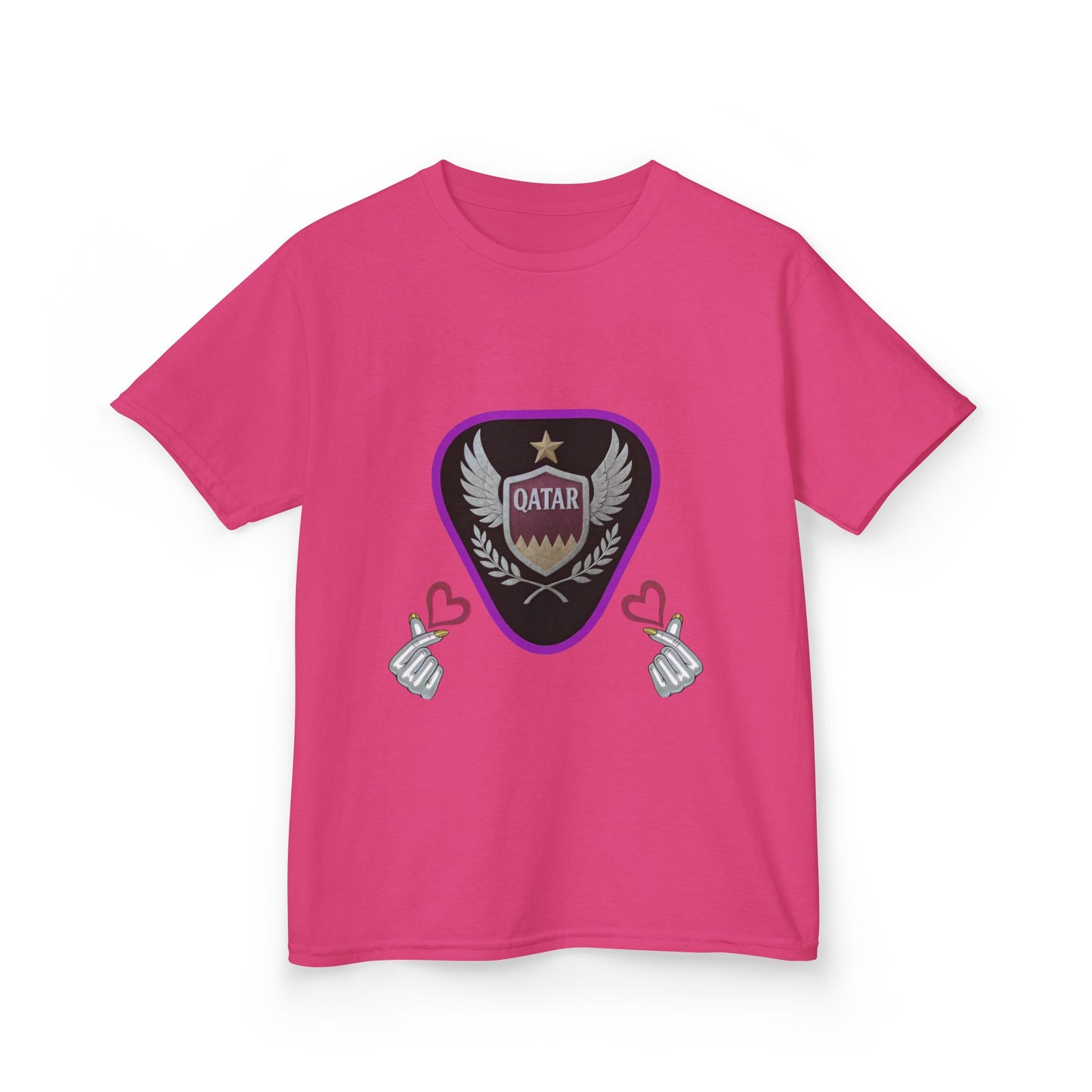 Kids' Fun Graphic Tee, Casual Kids T-Shirt, Cute Kids Top, Qatar Themed Shirt, Gift for Young Fans