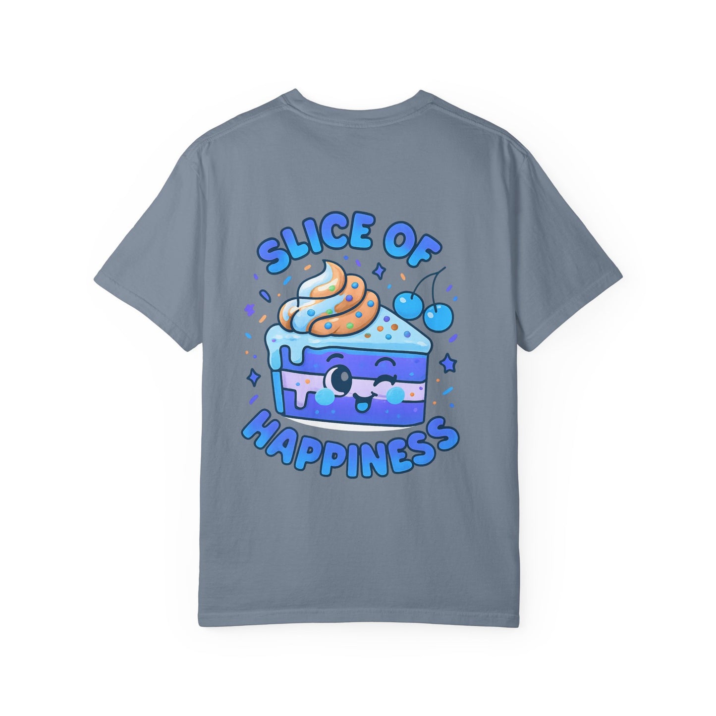 Colorful Slice of Happiness T-Shirt, Cute Dessert Tee, Unisex Graphic Tee, Sweet Gift for Foodies, Fun Casual Wear