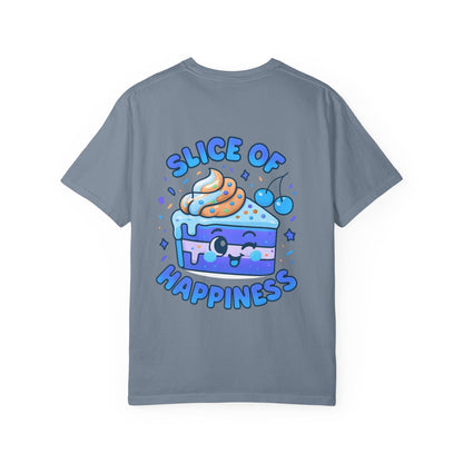 Colorful Slice of Happiness T-Shirt, Cute Dessert Tee, Unisex Graphic Tee, Sweet Gift for Foodies, Fun Casual Wear