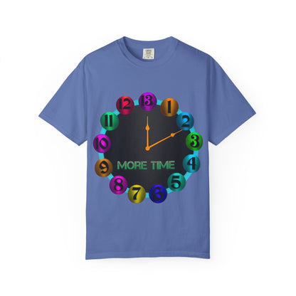 Garment-Dyed T-shirt - MORE TIME Graphic Tee