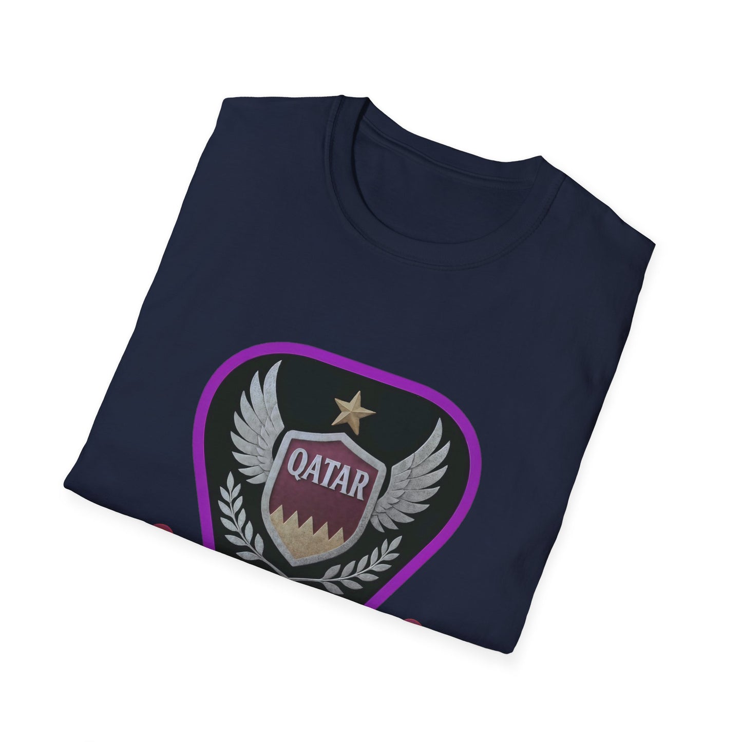 Qatar Pride Unisex Softstyle T-Shirt, Casual Wear, Sports Apparel, Gift for Fans, Travel Souvenir, Unique Design