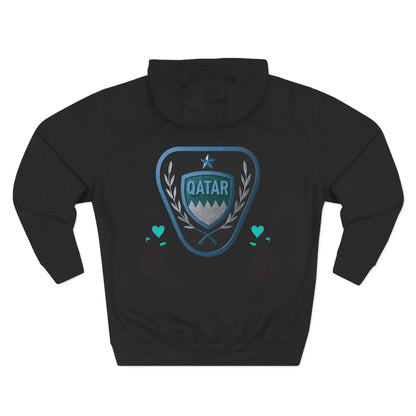 Fleece Hoodie - Qatar Love Design