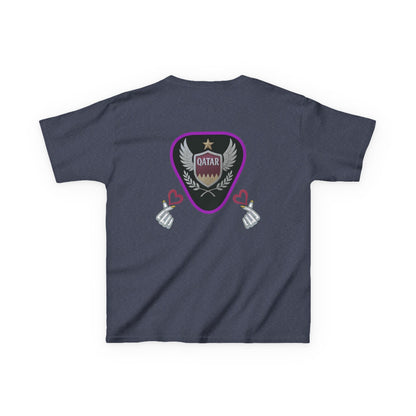 Kids' Fun Graphic Tee, Casual Kids T-Shirt, Cute Kids Top, Qatar Themed Shirt, Gift for Young Fans