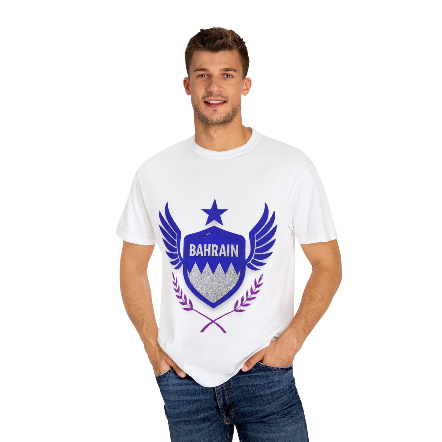 Bahrain Wings T-shirt - Casual Wear, Gift for Travelers, Sports Enthusiasts, Souvenirs, Unique Gift Idea