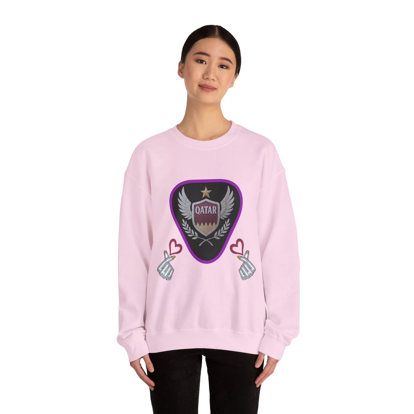 Qatar Pride Crewneck Sweatshirt, Unisex Casual Style, Perfect Gift for Sports Fans, Birthday or National Day Celebration, Cozy [...]