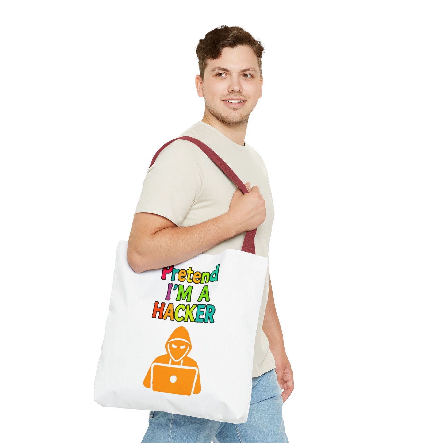 Tote Bag - Pretend I'm a Hacker Design