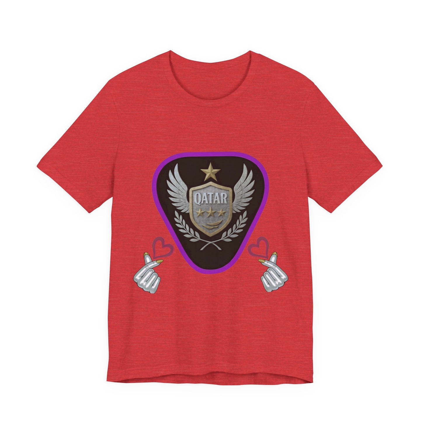 T-Shirt QATAR LOVE Unisex Jersey Short Sleeve Tee