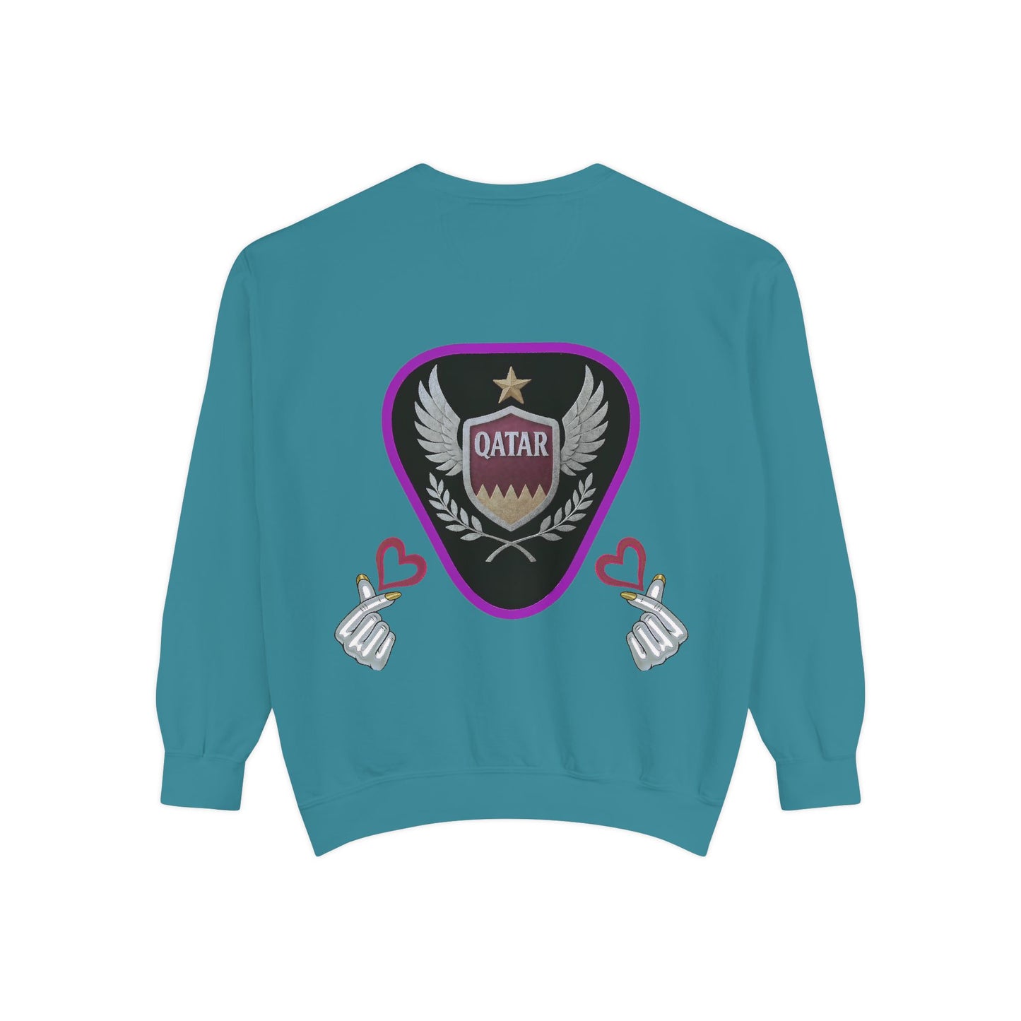 Qatar-Inspired Unisex Sweatshirt, Cozy Gift for Sports Fans, Stylish Casualwear, Travel Apparel, Souvenir from Qatar