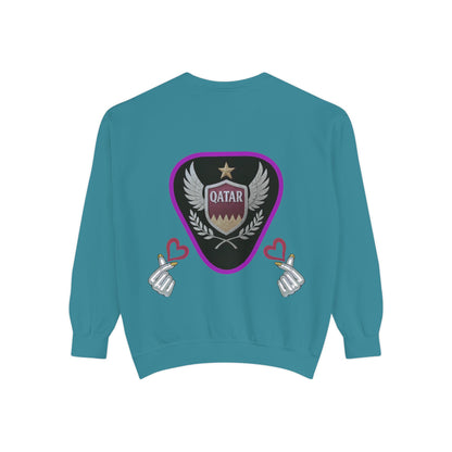 Qatar-Inspired Unisex Sweatshirt, Cozy Gift for Sports Fans, Stylish Casualwear, Travel Apparel, Souvenir from Qatar
