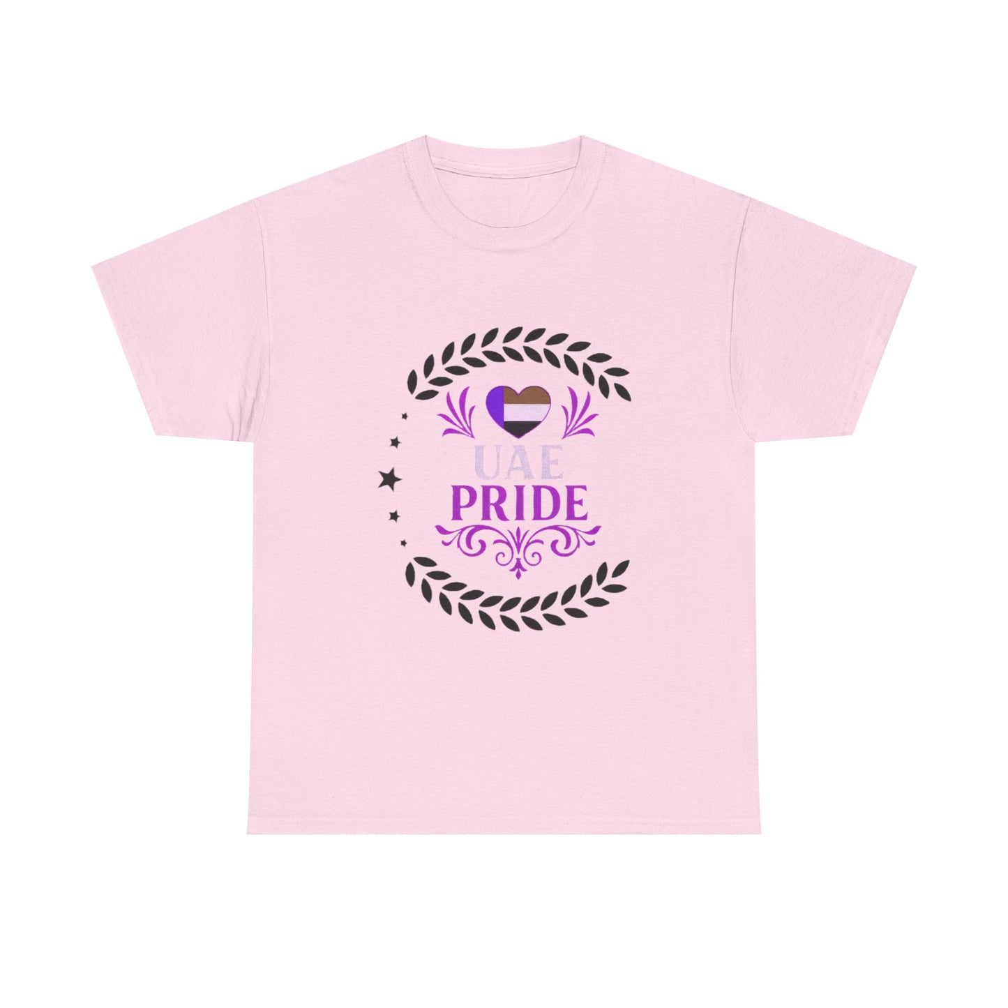 UAE Pride Unisex Heavy Cotton Tee, Pride T-Shirt, Abu Dhabi Gift, National Day Apparel, LGBTQ+ Support Tee, Casual Wear