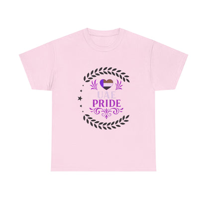UAE Pride Unisex Heavy Cotton Tee, Pride T-Shirt, Abu Dhabi Gift, National Day Apparel, LGBTQ+ Support Tee, Casual Wear