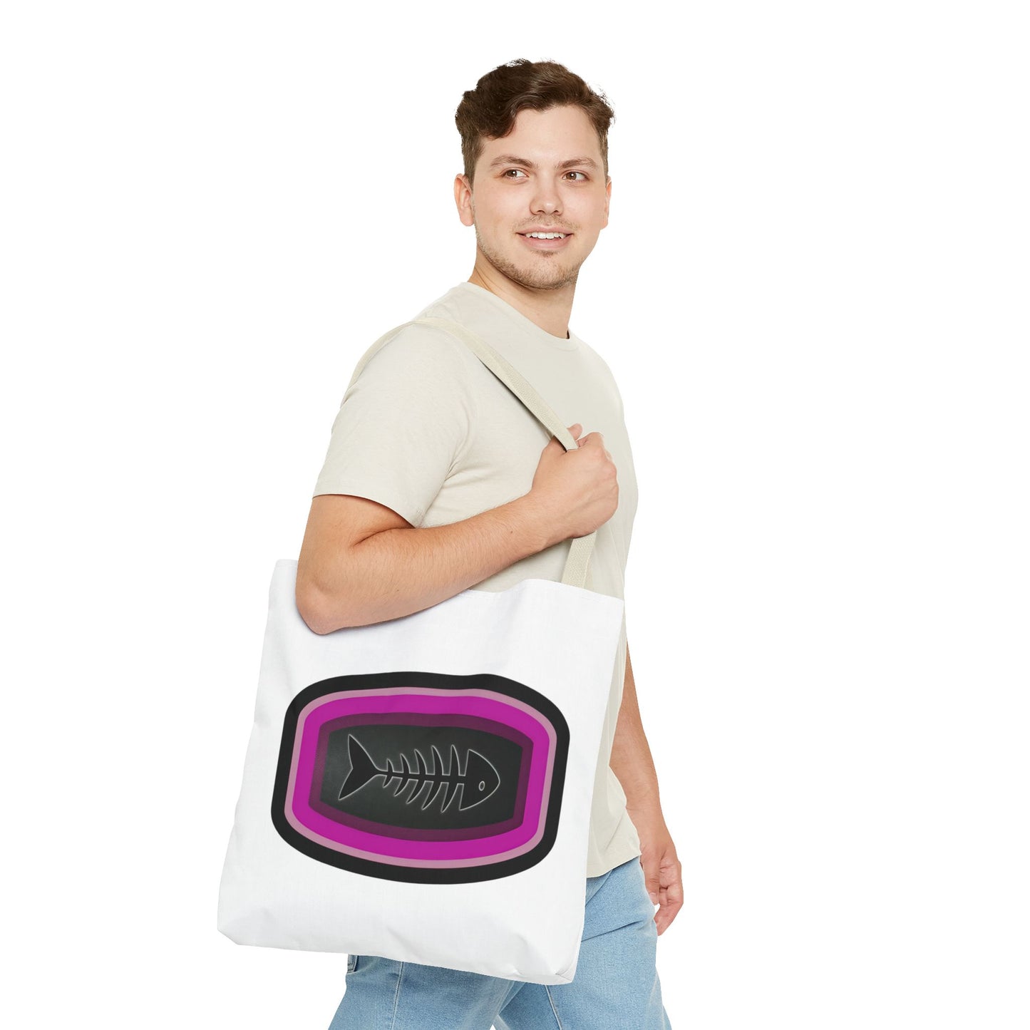 Fish Skeleton Tote Bag - Unique Design for Fishing Enthusiasts