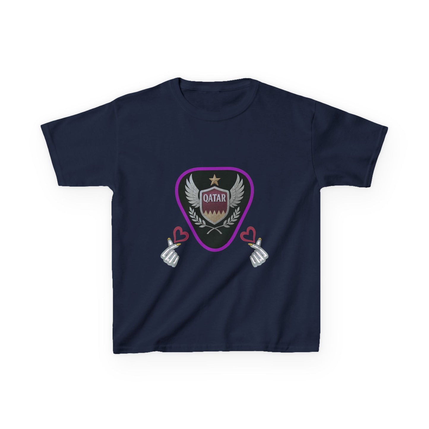 Kids' Fun Graphic Tee, Casual Kids T-Shirt, Cute Kids Top, Qatar Themed Shirt, Gift for Young Fans