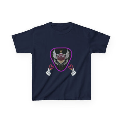 Kids' Fun Graphic Tee, Casual Kids T-Shirt, Cute Kids Top, Qatar Themed Shirt, Gift for Young Fans