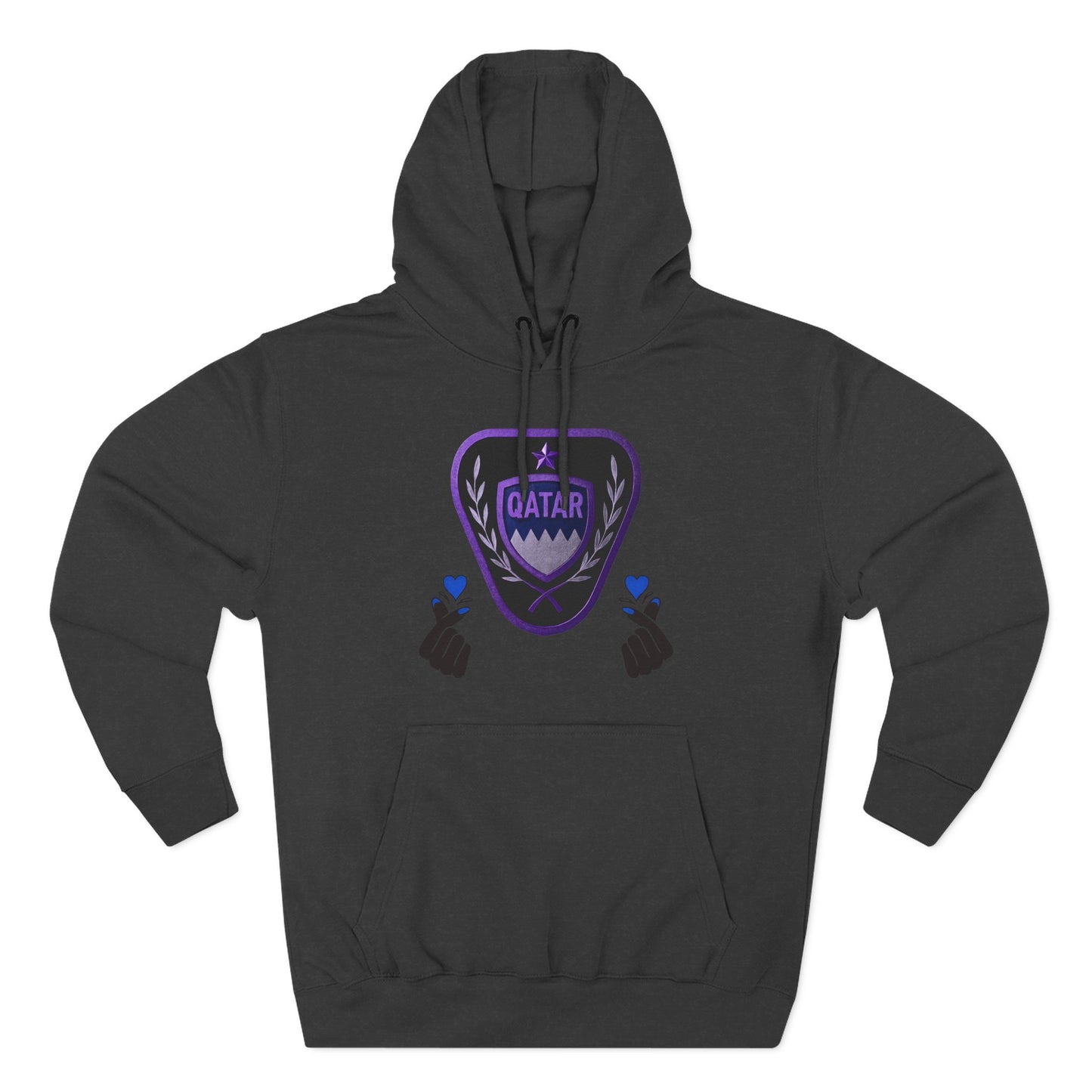 Fleece Hoodie - Qatar Love Design
