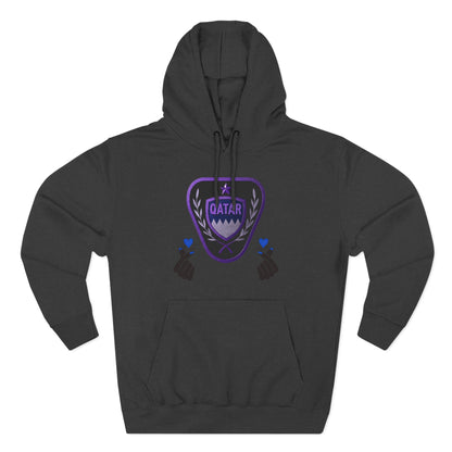 Fleece Hoodie - Qatar Love Design
