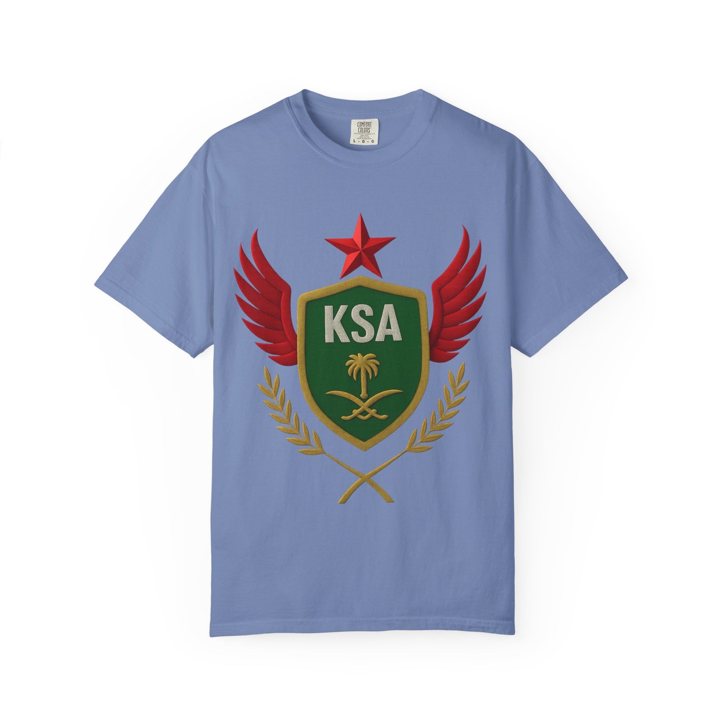 KSA Inspired Unisex Garment-Dyed T-shirt | Casual Style Tee, Graphic Shirt, Unique Design, Gift for Fans, Summer Fashion