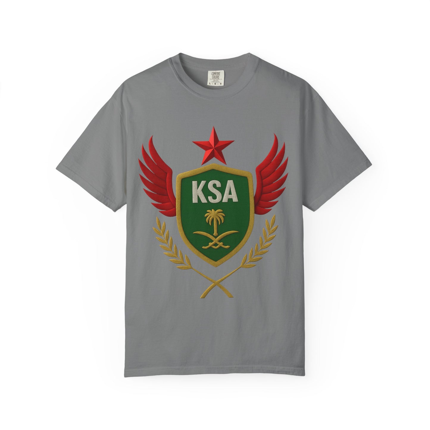 KSA Inspired Unisex Garment-Dyed T-shirt | Casual Style Tee, Graphic Shirt, Unique Design, Gift for Fans, Summer Fashion