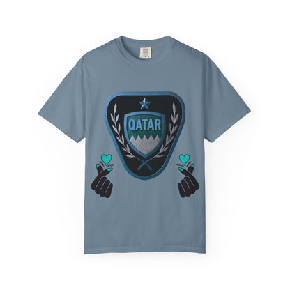 Qatar Pride Unisex T-Shirt, Casual Wear, Sports Event Shirt, Travel Souvenir, Gift for Fans