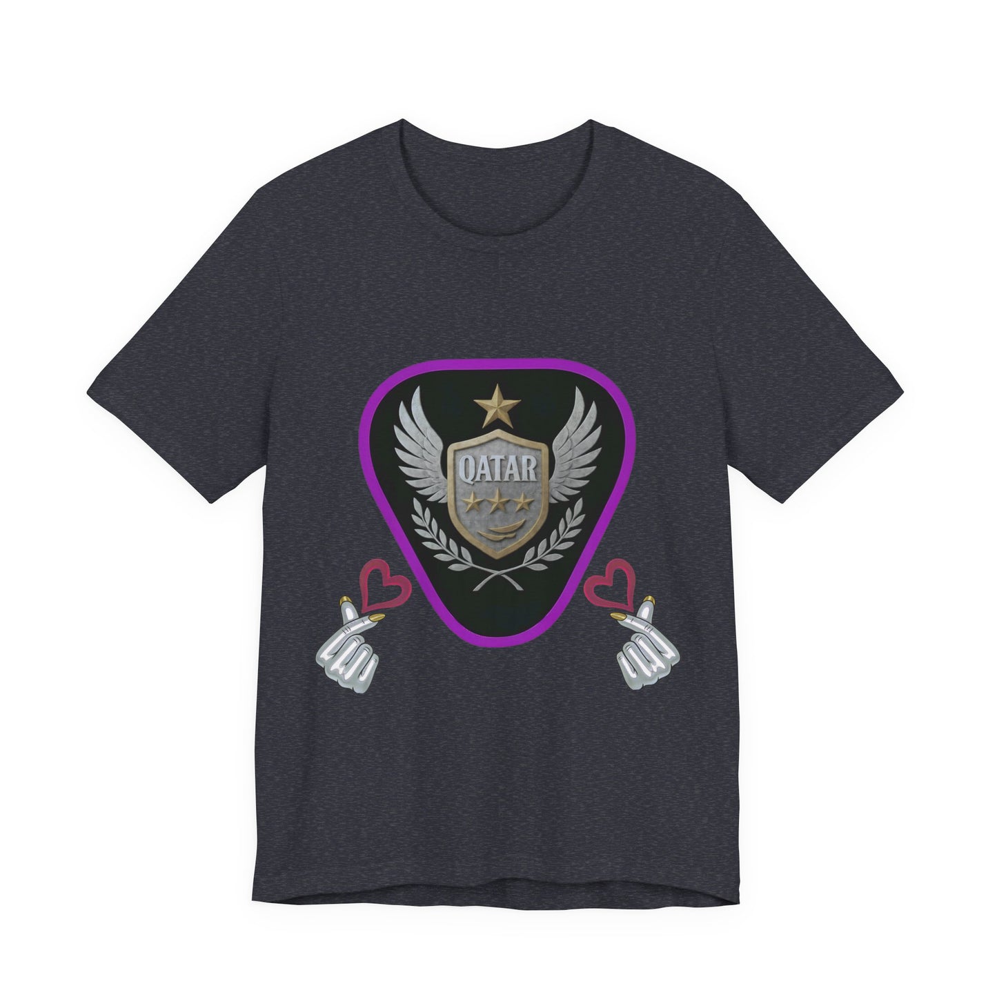 T-Shirt QATAR LOVE Unisex Jersey Short Sleeve Tee