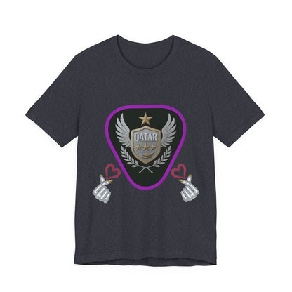 T-Shirt QATAR LOVE Unisex Jersey Short Sleeve Tee